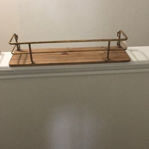Wooden floating shelf